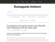 Tablet Screenshot of dumagueteunitown.com